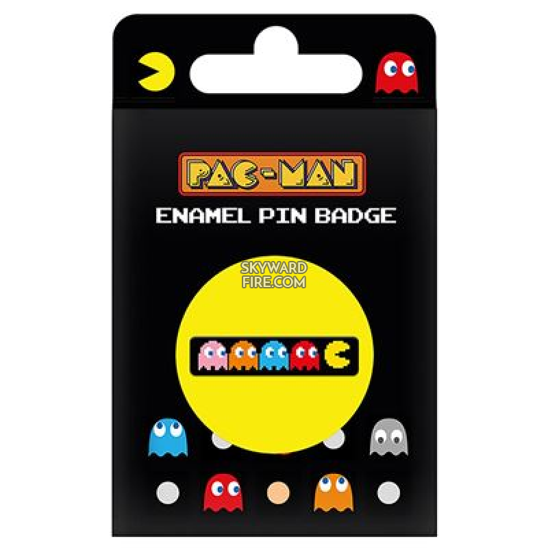 Packman Pin PAC MAN GHOSTS ENAMEL PIN BADGE